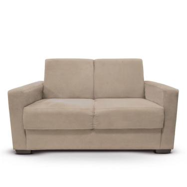 Imagem de Sofá Estofado 2 Lugares Sala Estar Recepção Natália Suede Bege