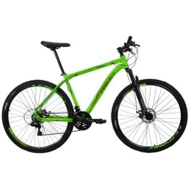 Imagem de Bicicleta Aro 29 Rino Everest 21v Freio A Disco Cambios Index (Verde Neon, 17)