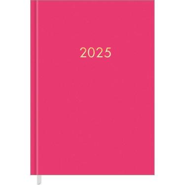 Imagem de Agenda Executiva Costurada Diária 13,4 x 19,2 cm Napoli Rosa 2025 Tilibra 5545