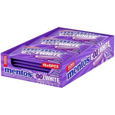 Imagem de Goma de Mascar Mentos Cool White Blue Raspberry sem Açúcar Display com