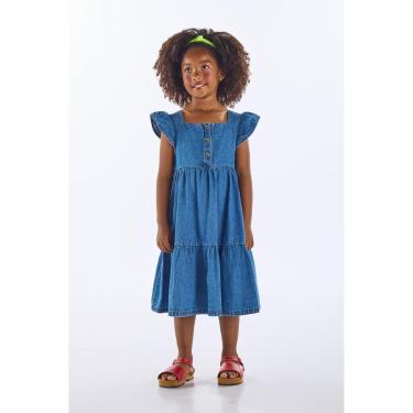 Imagem de Vestido Jeans Infantil com Babados Up Baby-Feminino