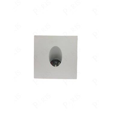 Imagem de Balizador de Embutir Solo Piso Plus Quadrado Branco Led 3W 3000K Bivolt IP65