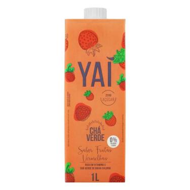 Imagem de Chá Verde Sabor Frutas Vermelhas Yaí 1l - YAI