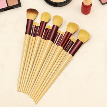 Imagem de Conjunto de 13 pincéis de maquiagem, kit de maquiagem, corretivos de base em pó, sombra, blush, kit de pincéis de maquiagem