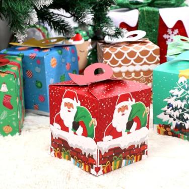 Imagem de Cabilock 24 caixas de presente de Natal para festa de Natal, caixas de doces, doces, papelão para lembrancinhas de Natal