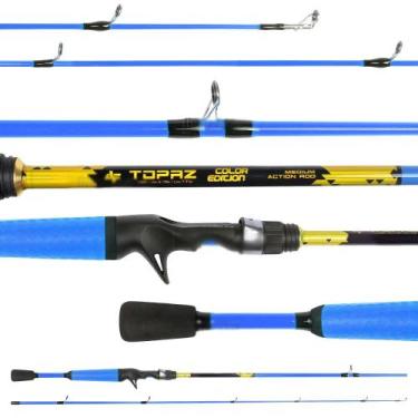Imagem de Vara Para Carretilha Azul Topaz 1,80mt 6-12lb 2 Partes - ALBATROZ