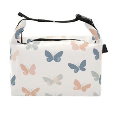 Imagem de STAYTOP Lancheira Butterflies com fivela de alça, lancheira isolada para meninos e meninas, lancheira térmica para trabalho escolar