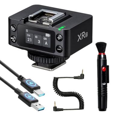 Imagem de Godox Receptor flash sem fio XRS para câmeras Sony (atualização de X1R-S), gatilho TTL HSS de 2,4 G com bateria de lítio integrada, sincronização sem fio, design compacto com escova de lente