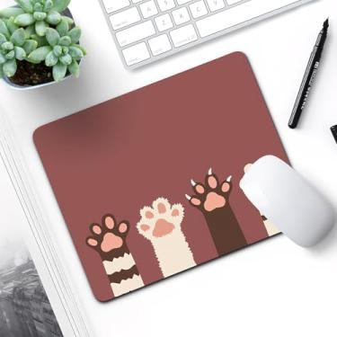 Imagem de Mouse pad base antiderrapante, base de proteção de mesa para escritório/casa/jogos, padrão de gato/26 x 21 x 0,3 cm (garra)