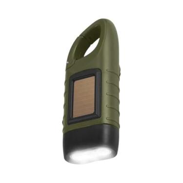 Imagem de Lanterna LED Recarregável Com Manivela Solar, Equipamento De Sobrevivê