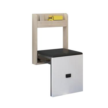 Imagem de Cadeira dobrável montada na parede, cadeira dobrável fina de 7 cm, adequada para trocar sapatos, cadeira dobrável para entrada, bancos de parede ocultos, banquinho de sapato de porta, banco de parede