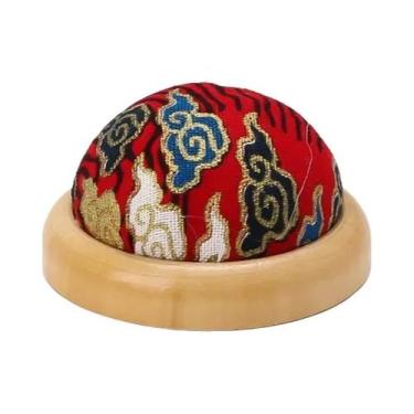 Imagem de Bolsa De Armazenamento De Agulhas DIY Com Fundo De Madeira Para Costur