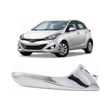 Imagem de Gatilho de maçaneta interna Cromada Hb20 2012 2013 2014 2015 2016 2017 2018 2019 Direito