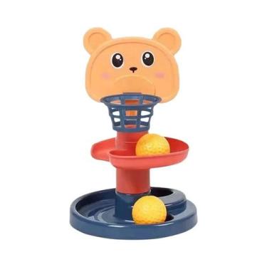 Imagem de Brinquedo Educativo Montessori Para Bebês, Pista De Empilhamento Com B