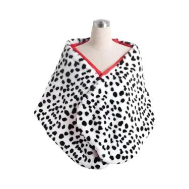 Imagem de Fantasia De Halloween Cruella Deville Para Mulheres, 6 Peças, Estampa 