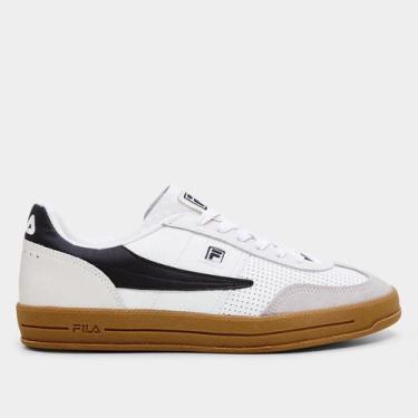 Imagem de Tênis Fila Fx Court 70 Vintage Masculino, Branco, Preto, 42