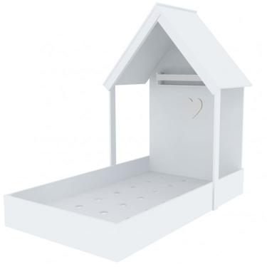 Imagem de Cama Infantil 1 Prateleira Casinha Helena Bramov Móveis
