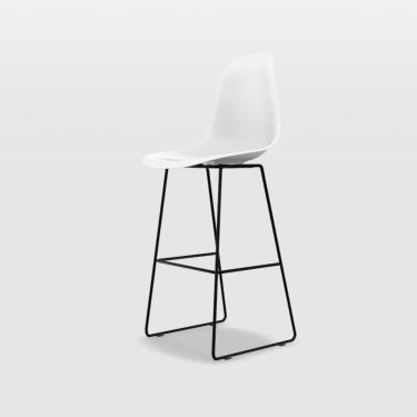 Imagem de Banqueta Eames Pp Quad Empório Tiffany Branco