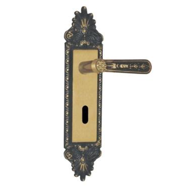 Imagem de Fechadura Interna Espelho Aço 40mm Mgm Colonial Bronze Latonado