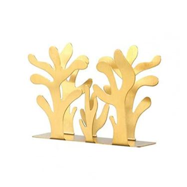 Imagem de Suporte de toalha de papel moderno de aço inoxidável porta-guardanapos dispensador de lenços suporte de lenços decoração de mesa de jantar cozinha sala de jantar rack de armazenamento de papel (cor: M