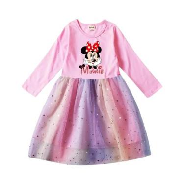 Imagem de Vestido De Princesa Tutu De Manga Longa Para Menina Pequena Com Renda 