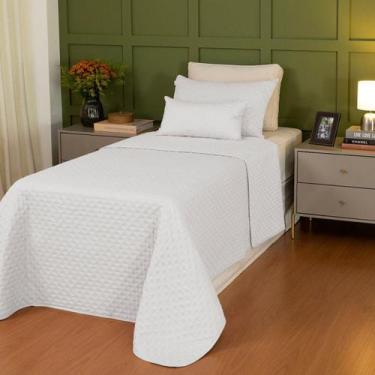 Imagem de Cobreleito Solteiro Lavive Comfy 02 Peças Toque Pluma Branco