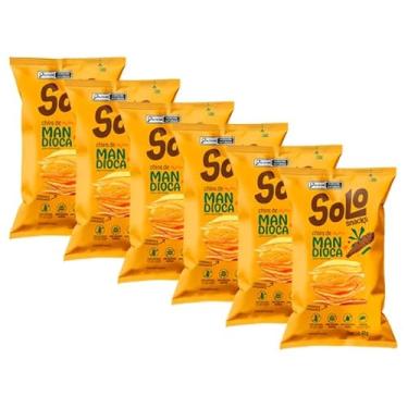 Imagem de Kit 6X: Chips de Mandioca Assado Solo Snacks 42g