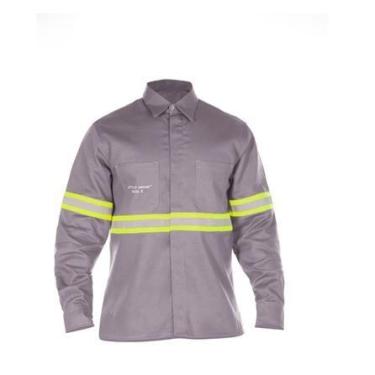 Imagem de Camisa fr cinza c/ faixas amarela ca 49169 commanders, M