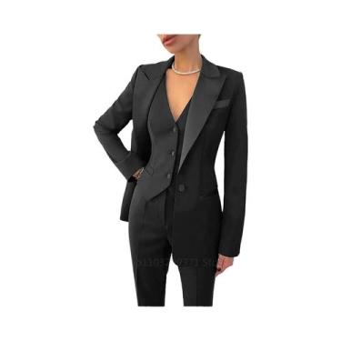 Imagem de Conjunto De Terno Feminino plus Size Elegante Para Negócios: Blazer, C