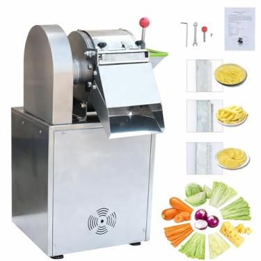 Imagem de DMC-FPPS Cortador comercial de tiras de batata/máquina de cortar/fatiar 1500 W 300-500 kg/hora princípio centrífugo automático cortador de batata frita comercial