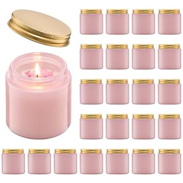 Imagem de Danmu Frascos de vela de 85 g, frascos de vela para fazer velas, casamento, chá de bebê, decoração de lembrancinhas de festa, pacote com 24
