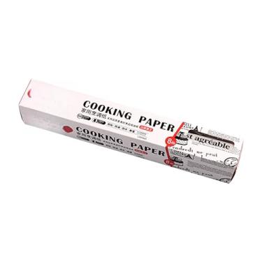 Imagem de Rolo de 26FT Papel Forno Resistente à Gordura e Calor - Folhas Cozinha Antiaderentes para Grelhado Air Fryer Vapor Pão Cupcake Biscoito