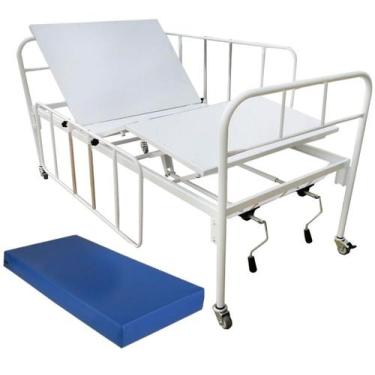 Imagem de Cama Hospitalar Manual 6 Movimentos Standard com Colchão D28 - NGA