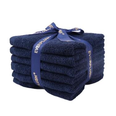 Imagem de Everplush Conjunto de toalhas de banho Country Terry Series 6-PK (33 x 33 cm) - panos de lavagem de secagem rápida super macios altamente absorventes, toalhas de algodão penteado e microfibra para