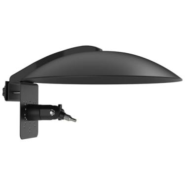 Imagem de OkeMeeo Capa de chuva solar para câmera de segurança 2 em 1 com suporte ajustável, compatível com Ring Spotlight Cam, Blink, Arlo, Wyze, Eufy, Google Nest, preta