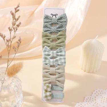 Imagem de 10 peças de grampos de cabelo pequenos para bebês meninas 3,6 cm - 5,6 cm mini conjunto de presilhas antiderrapantes totalmente forradas artesanais laço flor acessórios de cabelo para recém-nascidos