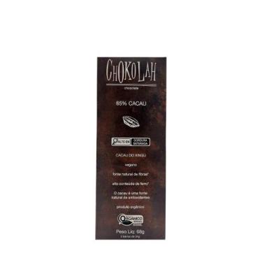 Imagem de Chocolate Orgânico 85% Cacau Chokolah  68g