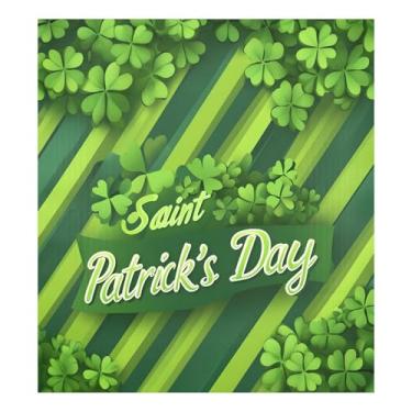 Imagem de Qilmy Capa magnética para lava-louças Dia de São Patrício Trevo da sorte 58 x 66 cm Porta da frente Capas decorativas de geladeira adesivo de folha magnética máquina de lavar louça painel de geladeira