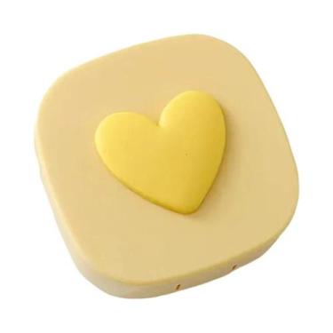 Imagem de Estojo Mini Coração Para Lentes De Contato Com Espelho, Adorável Organ