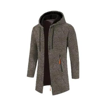 Imagem de Moletom Masculino Oversize Com Capuz E Manga Longa, Jaqueta De Inverno