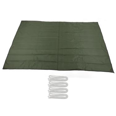 Imagem de Guarda-sol vela bloco uv pano de toldo retangular dobrável para pátio jardim piscina pano oxford 2x3 metros (Exército Verde)