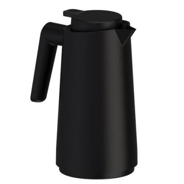 Imagem de Garrafa Térmica Bule Com Gatilho 1,0l Café/chá/água Unitermi, Preta