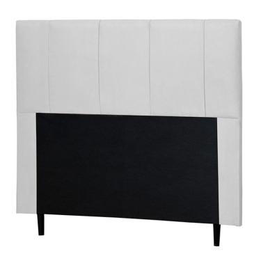 Imagem de Cabeceira Cama Box Casal Donna 140cm Corano Branco - Desk Design