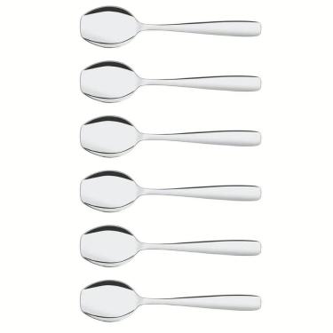 Imagem de Conjunto de Colheres para Sorvete Tramontina Amazonas Aço Inox Sobremesa 6 Peças