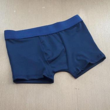 Imagem de Cueca Boxer Infantil Lisa Cor:Azul MarinhoTamanho:M - Optiz, Azul mari