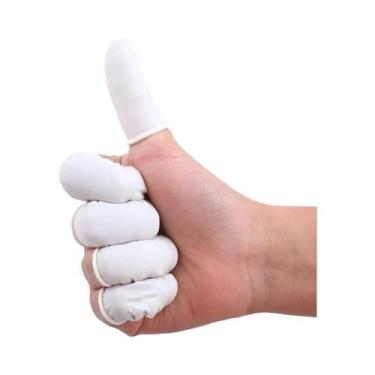 Imagem de Luvas De Borracha Descartáveis 100/200PCS, Protetores De Dedo De Látex