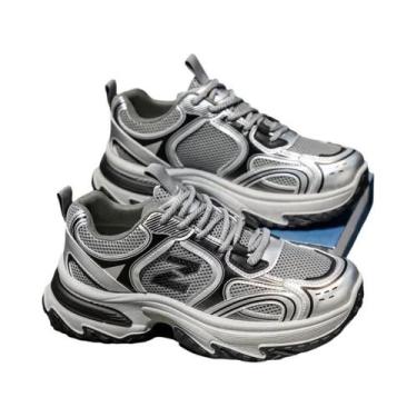 Imagem de Tênis Casuais Masculinos Estilo Retrô Em Malha Respirável Com Solado G