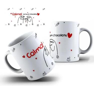 Imagem de Caneca De Porcelana Personalizada Pascoa Chocolate - JCL STORE, Branco