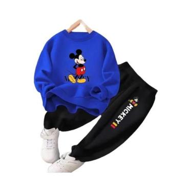 Imagem de Conjunto De Moletom E Calça Com Estampa Disney Mickey Para Meninos, Pr