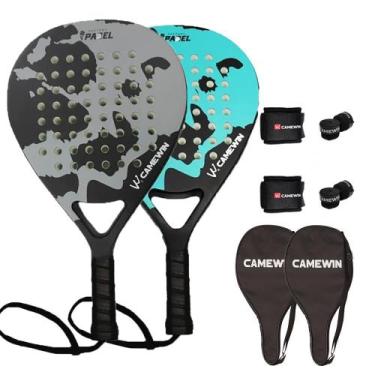 Imagem de Raquetes de praia CAMEWIN Carbon Fiber 2 PCS com acessórios